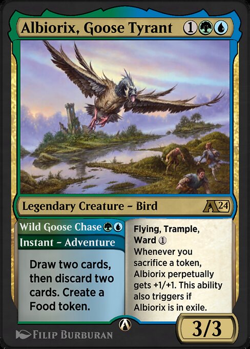 Albiorix, Goose Tyrant // Wild Goose Chase