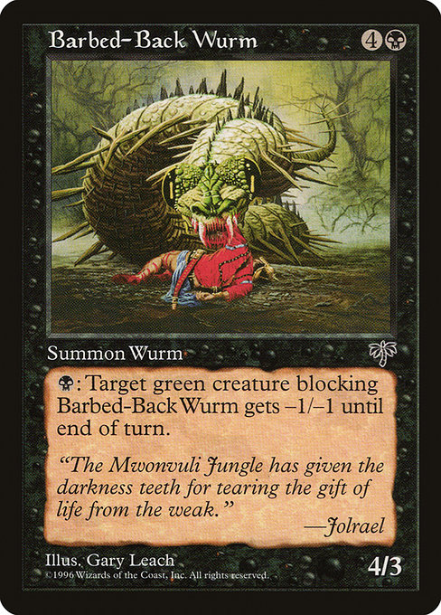 Barbed-Back Wurm