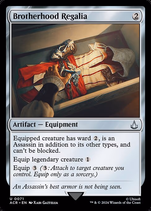 Brotherhood Regalia trading card