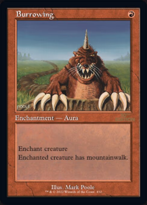 Burrowing