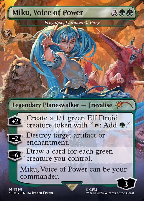 Freyalise, Llanowar's Fury trading card