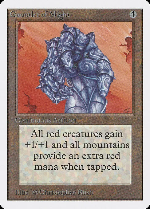Gauntlet of Might trading card