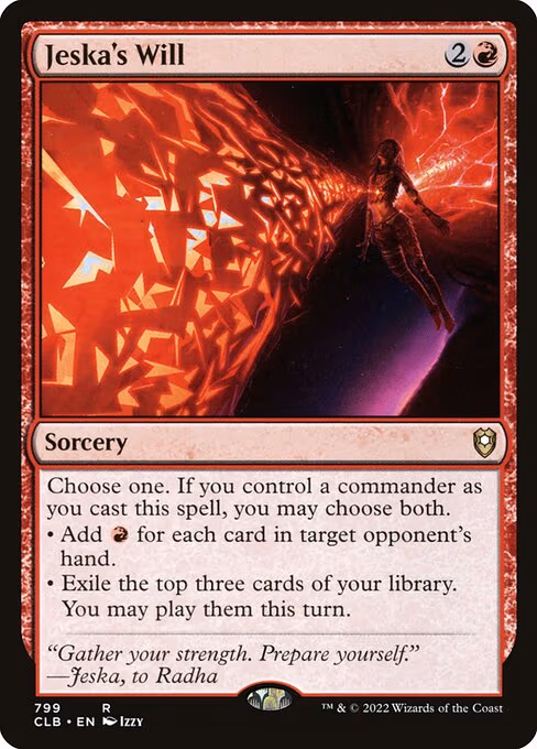 Jeska's Will trading card