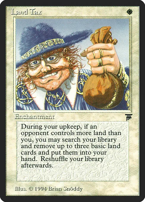 Land Tax trading card