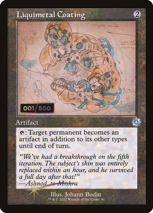 Liquimetal Coating trading card