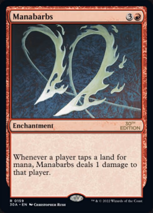Manabarbs trading card