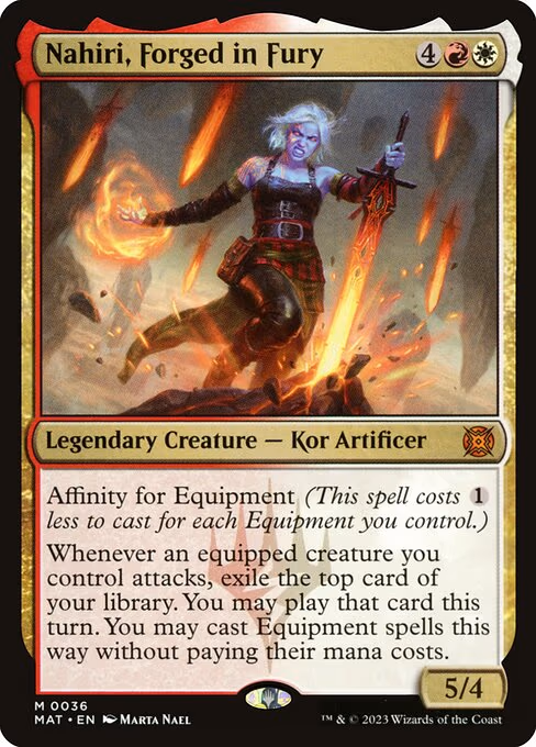 Nahiri, Forged in Fury trading card