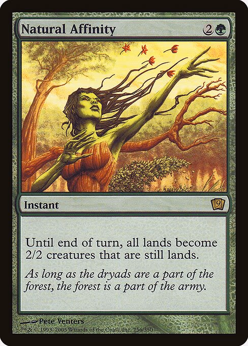 Natural Affinity trading card