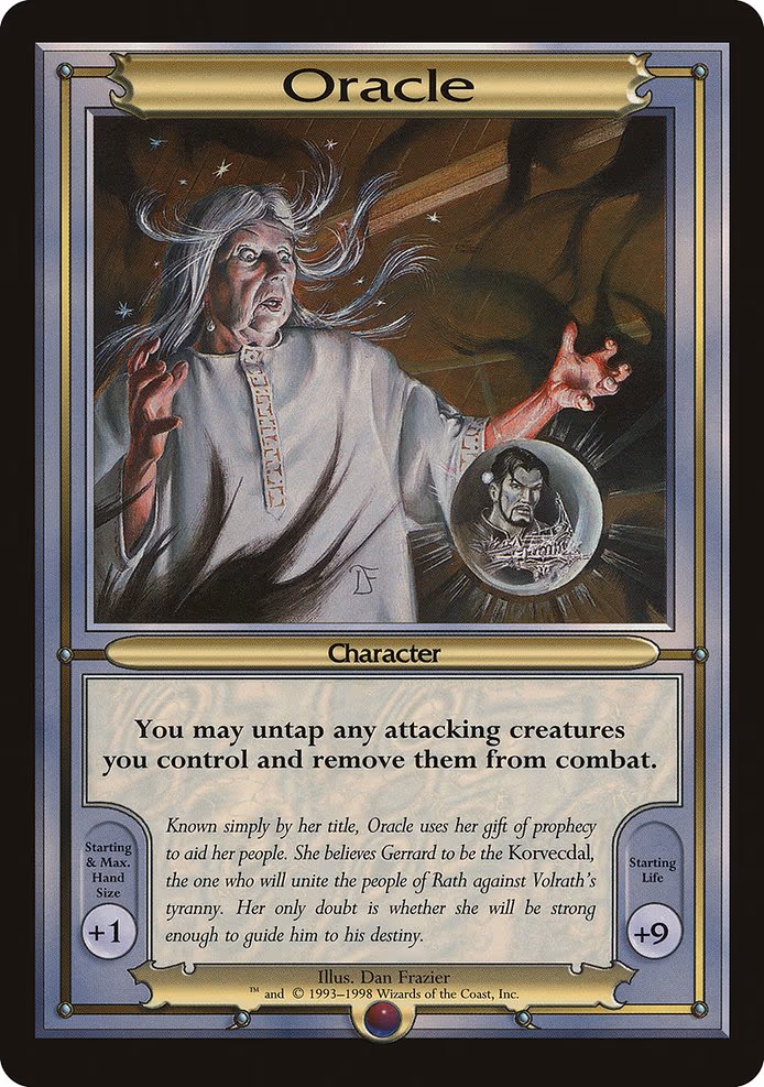 Oracle trading card
