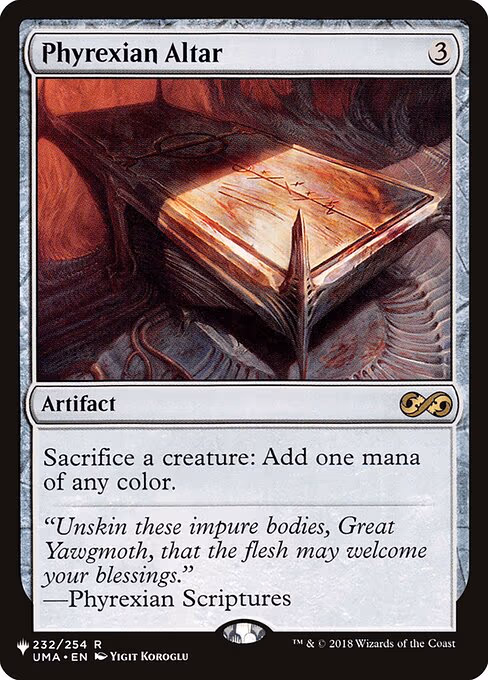 Phyrexian Altar trading card