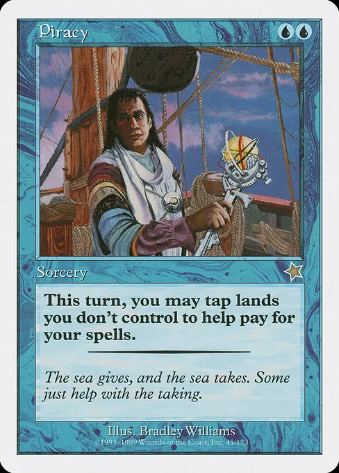 Piracy trading card