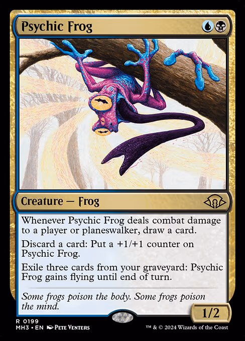 Psychic Frog trading card