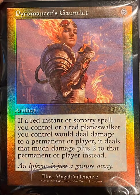 Pyromancer's Gauntlet trading card
