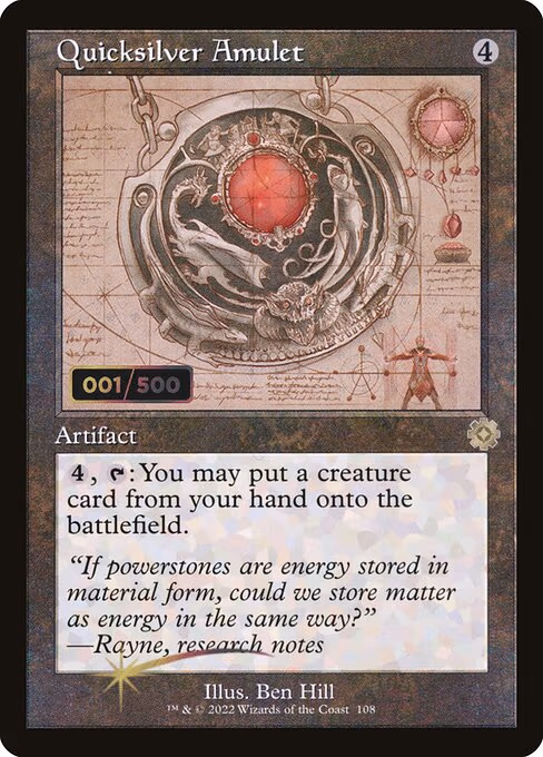Quicksilver Amulet trading card
