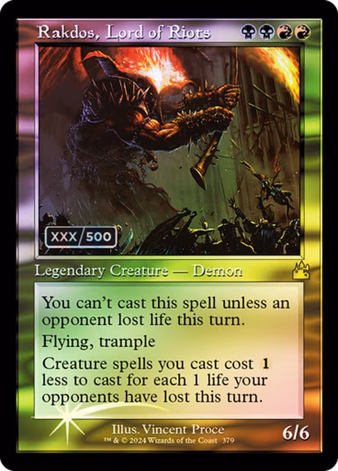 Rakdos, Lord of Riots trading card