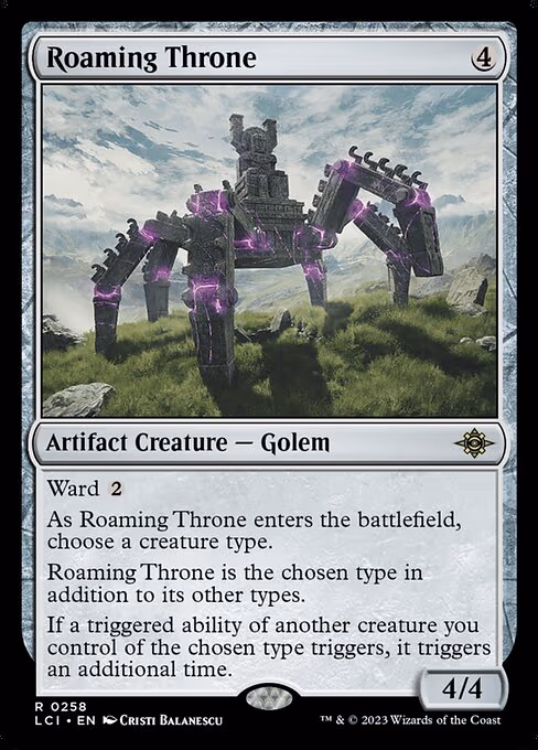 Roaming Throne trading card