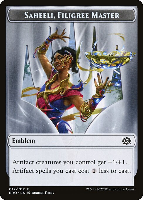 Saheeli, Filigree Master Emblem