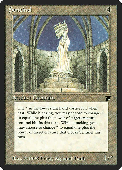 Sentinel trading card
