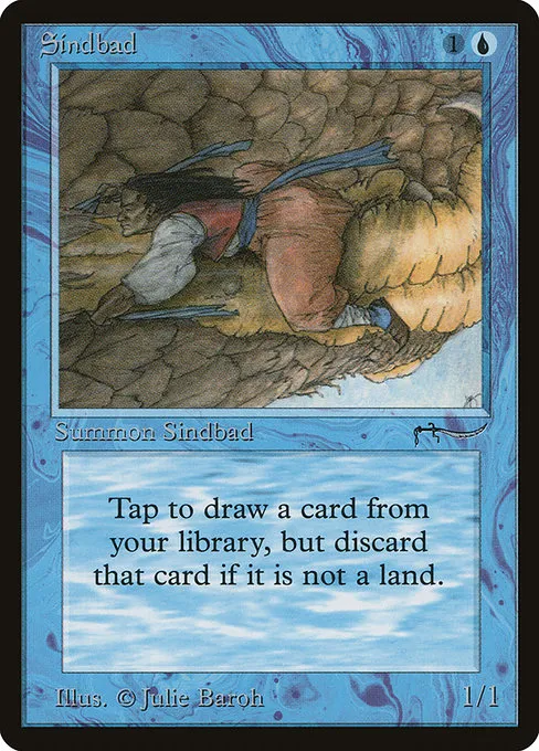 Sindbad trading card