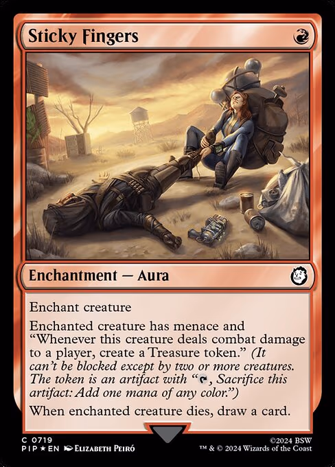 Sticky Fingers trading card