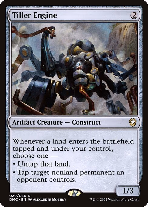Tiller Engine trading card