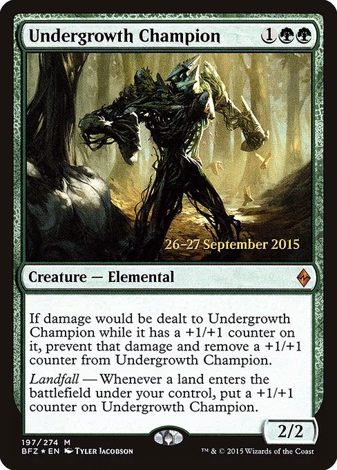 Undergrowth Champion trading card