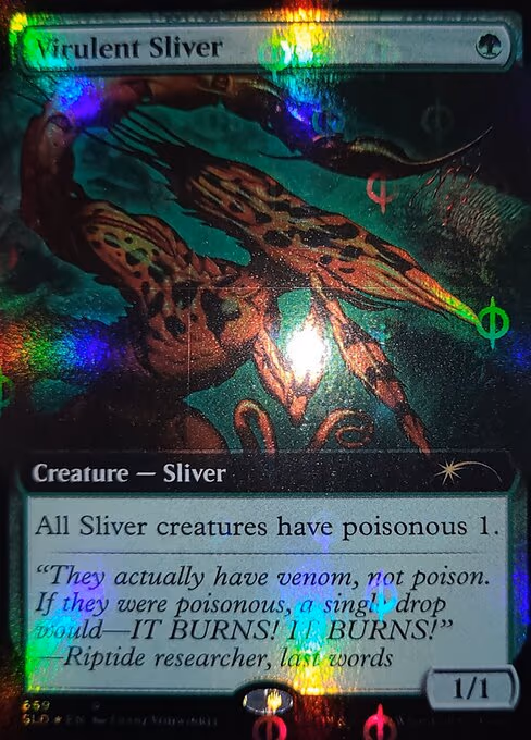 Virulent Sliver trading card