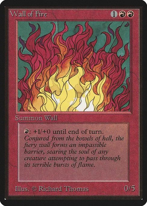 Wall of Fire trading card