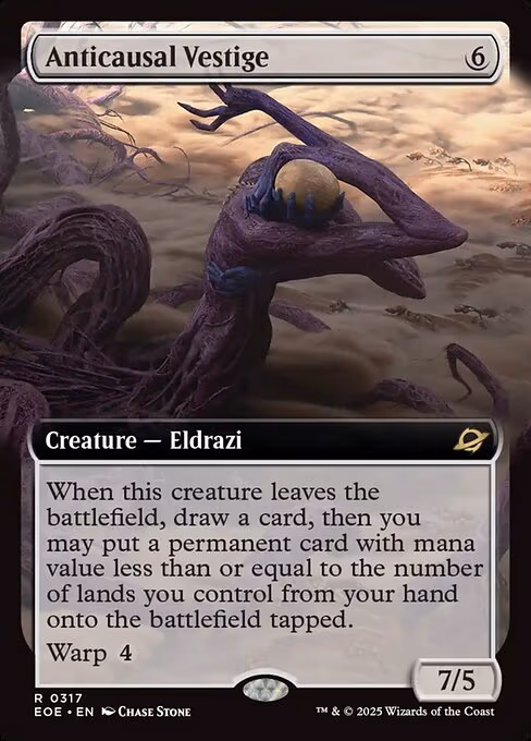 Anticausal Vestige trading card