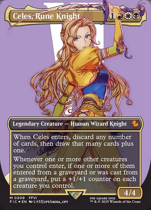 Celes, Rune Knight trading card