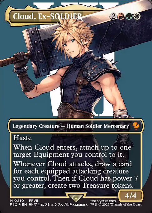 Cloud, Ex-SOLDIER trading card