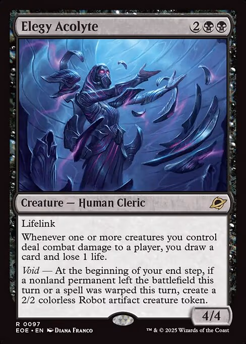 Elegy Acolyte trading card