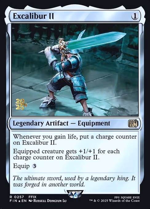 Excalibur II trading card