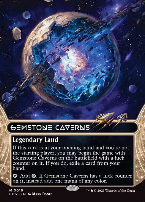 Gemstone Caverns trading card