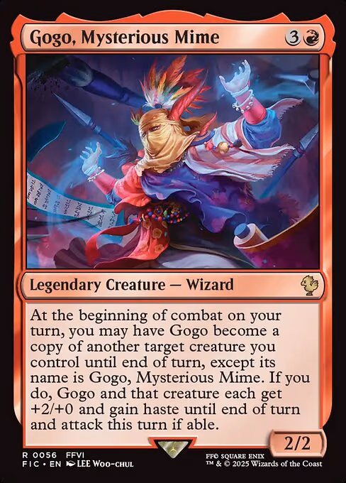 Gogo, Mysterious Mime trading card