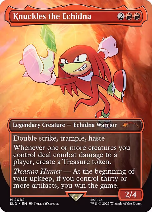Knuckles the Echidna trading card