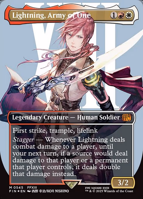 Lightning, Army of One trading card