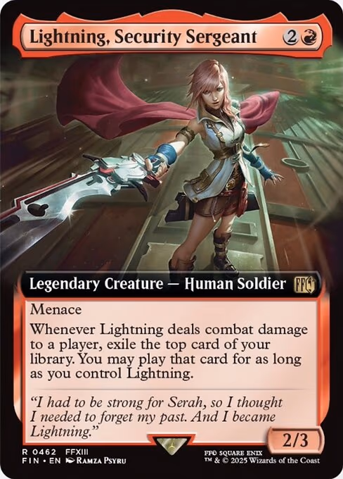 Lightning, Security Sergeant