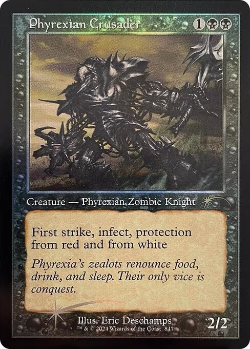 Phyrexian Crusader trading card