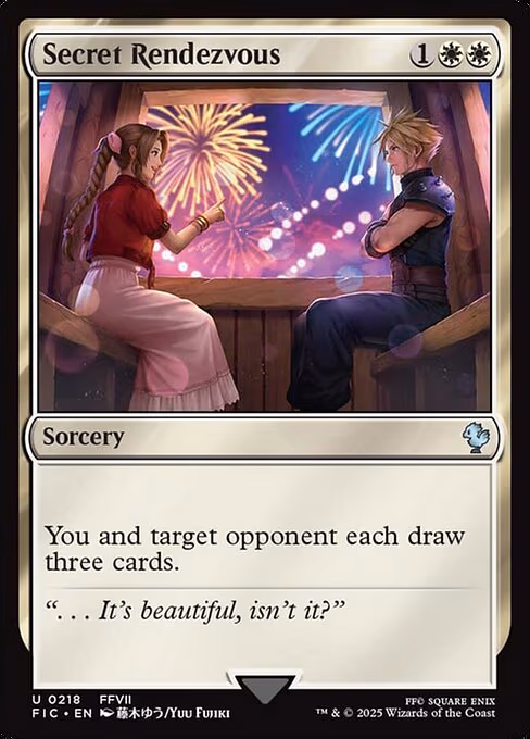 Secret Rendezvous trading card