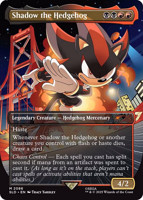 Shadow the Hedgehog trading card