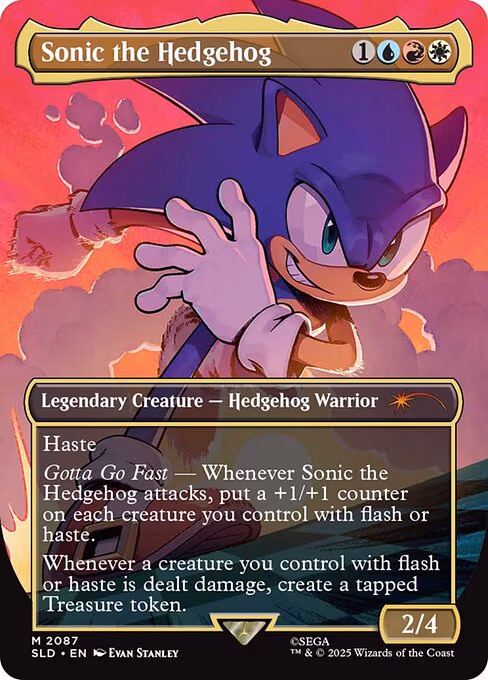 Sonic the Hedgehog trading card