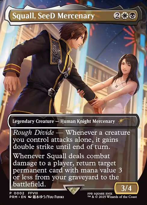 Squall, SeeD Mercenary trading card