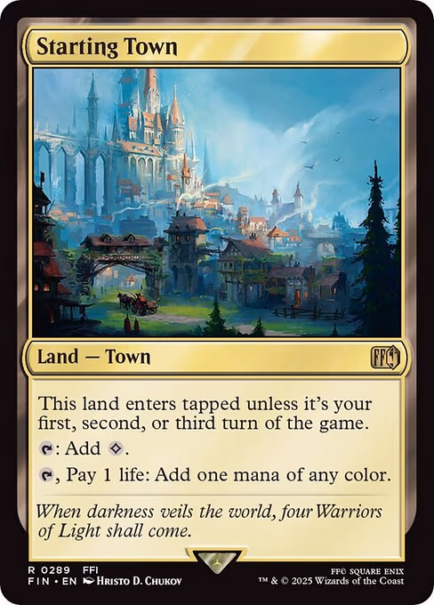 Starting Town trading card