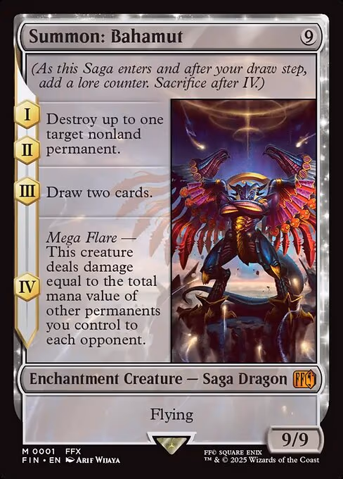 Summon: Bahamut trading card