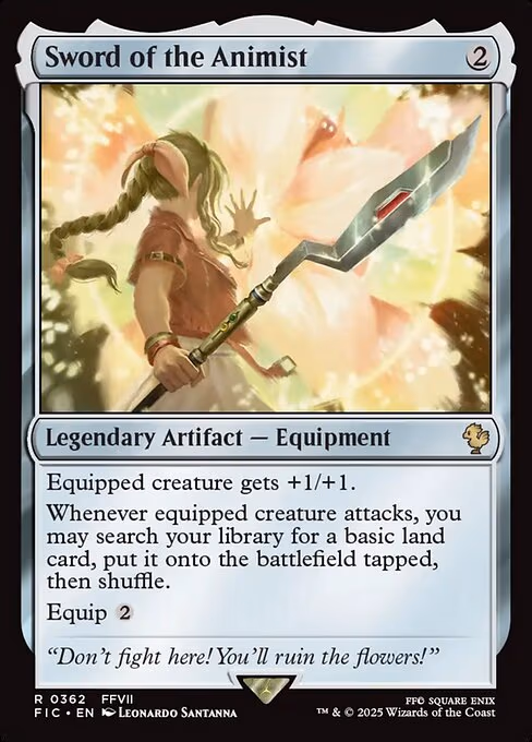 Sword of the Animist trading card