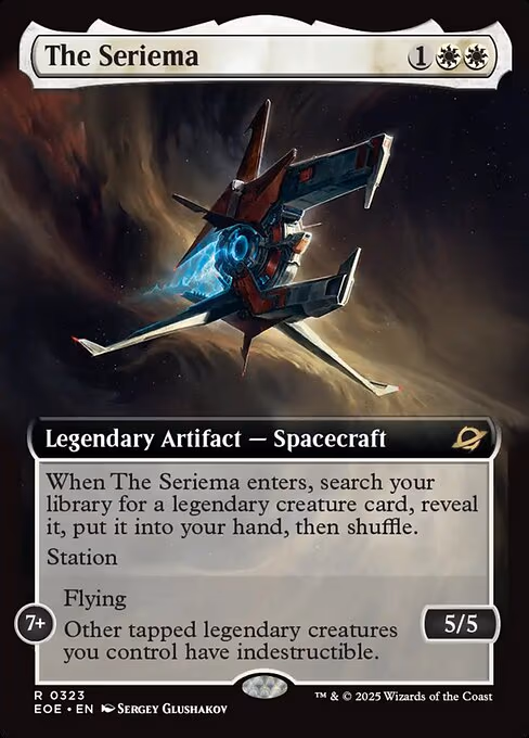 The Seriema trading card