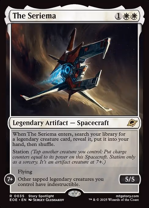The Seriema trading card