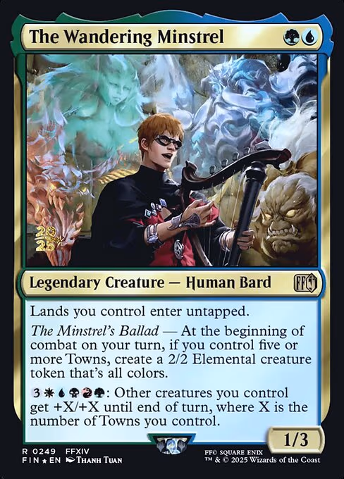 The Wandering Minstrel trading card