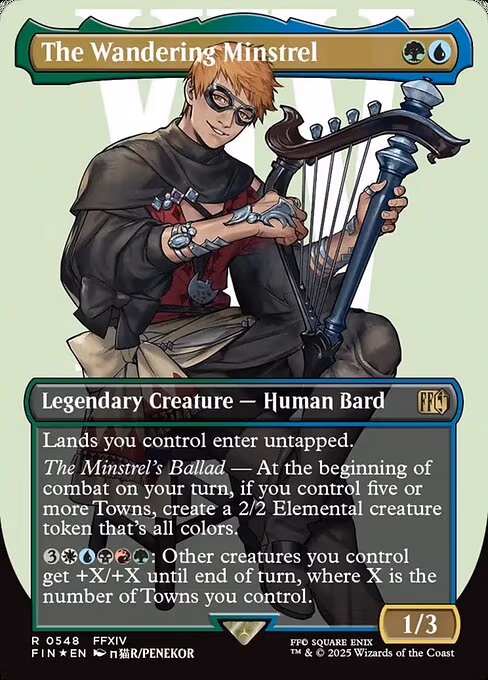 The Wandering Minstrel trading card